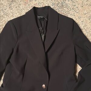 NWT Nicole Miller Tailored Fitted Women's Black Blazer XS